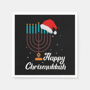 Happy Chrismukkah Hanukkah Jewish Festival Gift Napkin