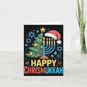 Happy Chrismukkah Holiday Christmas And Hanukkah S Card