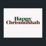 Happy Chrismukkah Holiday Postcard<br><div class="desc">mixed religious family</div>