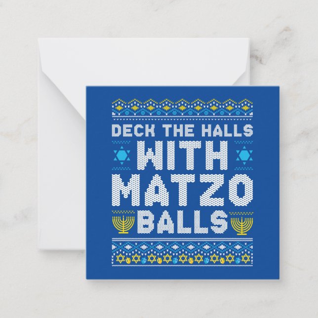 Happy Chrismukkah Jewish Christmas Hanukkah Card (Front)