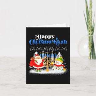 Happy Chrismukkah Jewish Christmas Hanukkah Card