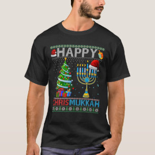 Happy Chrismukkah Jewish Christmas Hanukkah Chanuk T-Shirt