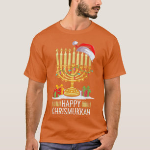 Happy Chrismukkah Jewish Christmas Hanukkah Holida T-Shirt