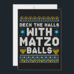 Happy Chrismukkah Jewish Christmas Hanukkah Holiday Card<br><div class="desc">Santa Christmas Boys Kids Youth Men. Funny Humour graphic tee costume for those who believe in Santa Claus, love Deer, Reindeer, Elf, Elves, singing songs, party decorations, tree, hat, socks This Christmas tee with Graphic is great Christmas gift</div>