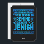 Happy Chrismukkah Jewish Christmas Hanukkah Holiday Card<br><div class="desc">Santa Christmas Boys Kids Youth Men. Funny Humour graphic tee costume for those who believe in Santa Claus, love Deer, Reindeer, Elf, Elves, singing songs, party decorations, tree, hat, socks This Christmas tee with Graphic is great Christmas gift</div>