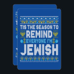 Happy Chrismukkah Jewish Christmas Hanukkah Holiday Card<br><div class="desc">Santa Christmas Boys Kids Youth Men. Funny Humour graphic tee costume for those who believe in Santa Claus,  love Deer,  Reindeer,  Elf,  Elves,  singing songs,  party decorations,  tree,  hat,  socks This Christmas tee with Graphic is great Christmas gift</div>