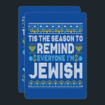 Happy Chrismukkah Jewish Christmas Hanukkah Holiday Card<br><div class="desc">Santa Christmas Boys Kids Youth Men. Funny Humour graphic tee costume for those who believe in Santa Claus,  love Deer,  Reindeer,  Elf,  Elves,  singing songs,  party decorations,  tree,  hat,  socks This Christmas tee with Graphic is great Christmas gift</div>