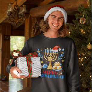 Happy Chrismukkah Jewish Christmas Hanukkah Sweatshirt