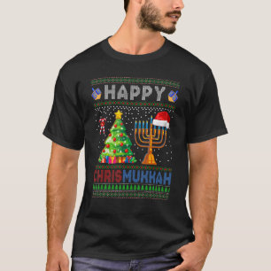 Happy Chrismukkah Jewish Holiday Christmas Hanukka T-Shirt
