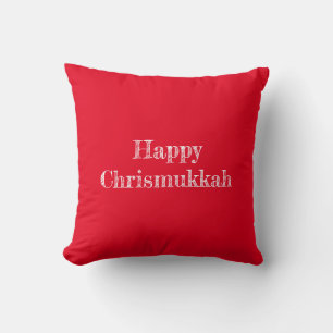 Happy Chrismukkah Throw Pillow