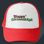 Happy Chrismukkah Trucker Hat<br><div class="desc">Christmas Hanukkah for a mixed religion family christmukkah</div>