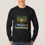 Happy Chrismukkah Ugly Hanukkah Christmas Sweater<br><div class="desc">Happy Chrismukkah Ugly Hanukkah Christmas Sweater Shirt. Perfect gift for your dad,  mum,  papa,  men,  women,  friend and family members on Thanksgiving Day,  Christmas Day,  Mothers Day,  Fathers Day,  4th of July,  1776 Independant day,  Veterans Day,  Halloween Day,  Patrick's Day</div>