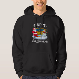 Happy Chrismukkah Xmas Hanukkah Christmas Jewis Hoodie