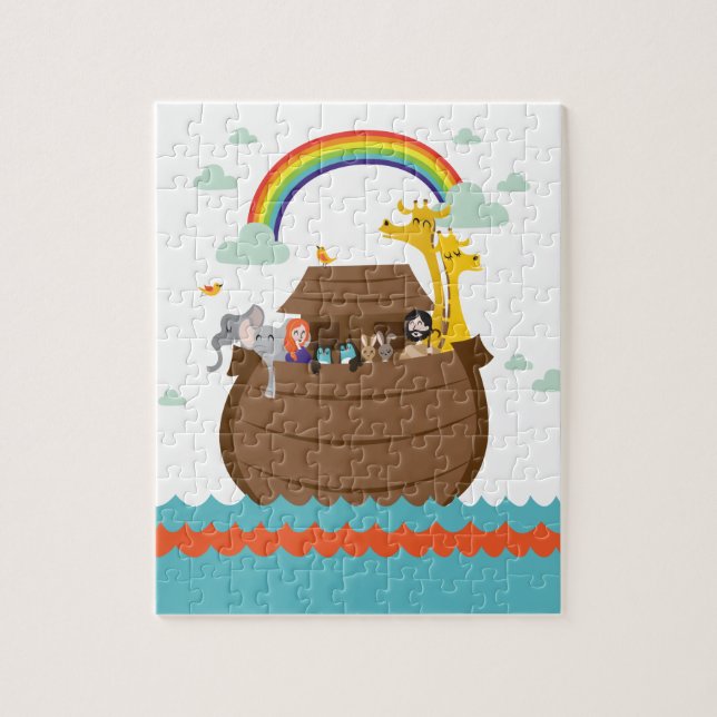 Happy Christian Kids Puzzle Bible Story Noah’s Ark (Vertical)