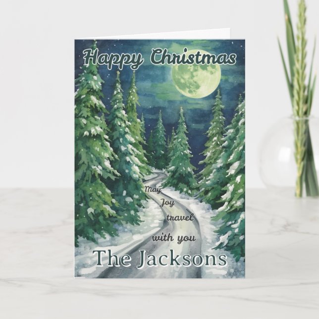 Happy Christmas Card from Our Family (Front)