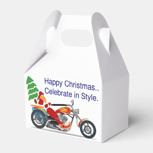 HAPPY CHRISTMAS, CELEBRATE IN STYLE FAVOUR BOX (Front Side)