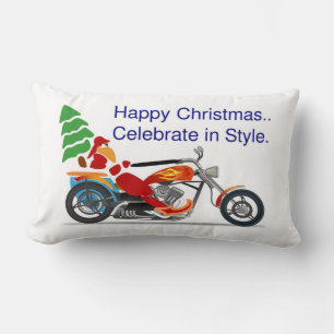 HAPPY CHRISTMAS, CELEBRATE IN STYLE LUMBAR PILLOW