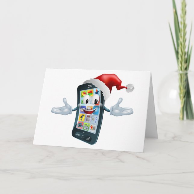 Happy Christmas cell phone Holiday Card (Front)