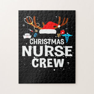 Happy Christmas Christmas Nurse Crew Jigsaw Puzzle