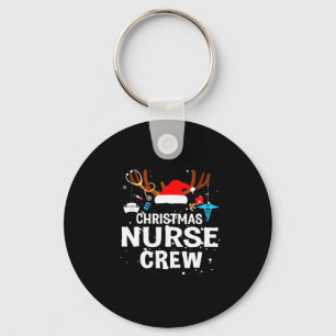 Happy Christmas Christmas Nurse Crew Key Ring