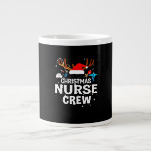 Happy Christmas Christmas Nurse Crew Large Coffee Mug