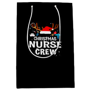 Happy Christmas Christmas Nurse Crew Medium Gift Bag