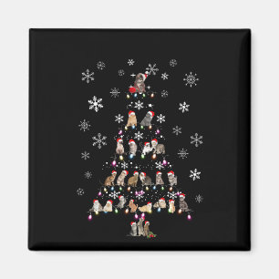 Happy Christmas Cute Cat Christmas Tree Magnet
