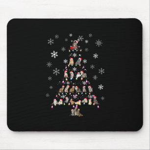 Happy Christmas Cute Cat Christmas Tree Mouse Mat