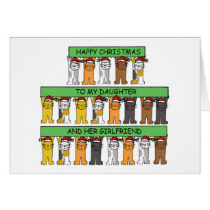 Happy Christmas Daughter and Her Girlfriend