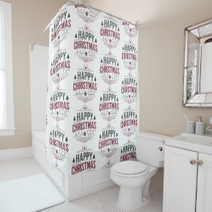 Happy Christmas - Elegant & stylish Shower Curtain