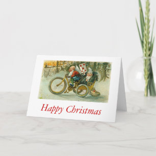 Happy Christmas elves Holiday Card