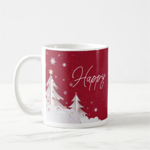 Happy Christmas – Festive Holiday Ruby Red Mug