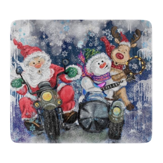 Happy Christmas Friends Cutting Board (Front)