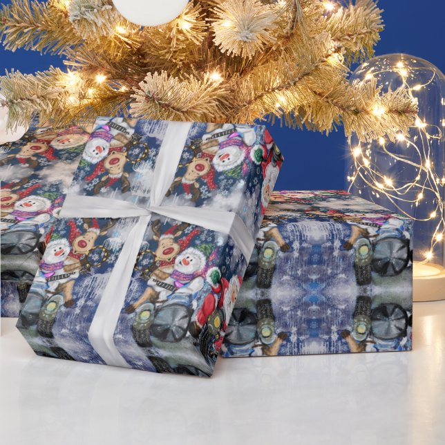 Happy Christmas Friends Funny Gift Wrapping Paper (Holidays)