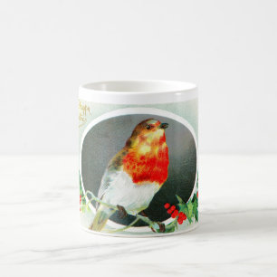 Happy Christmas from a robin Coffee Mug