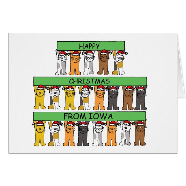 Happy Christmas from Iowa Cats (Front Horizontal)