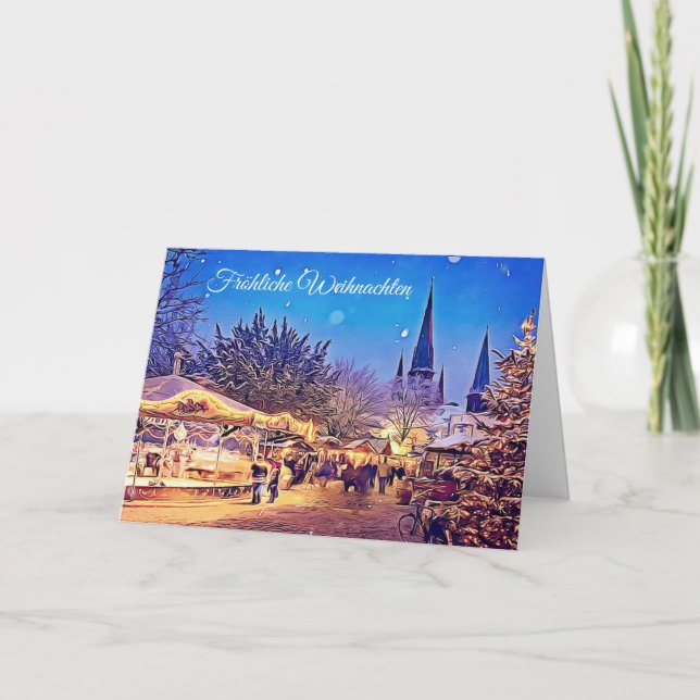 Happy Christmas German Christmas Card (Front)