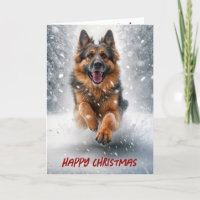 Happy Christmas German Shepherd
