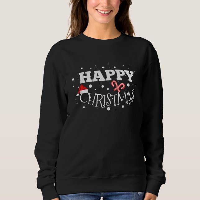 Happy Christmas Gift Xmas Sweatshirt (Front)