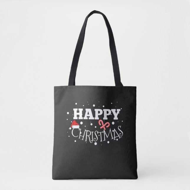 Happy Christmas Gift Xmas Tote Bag (Front)