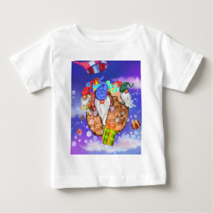 Happy Christmas Gnomes Gives Gifts Baby T-Shirt