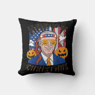 Happy Christmas Halloween Jokes Pumpkin Boo Fun Jo Cushion