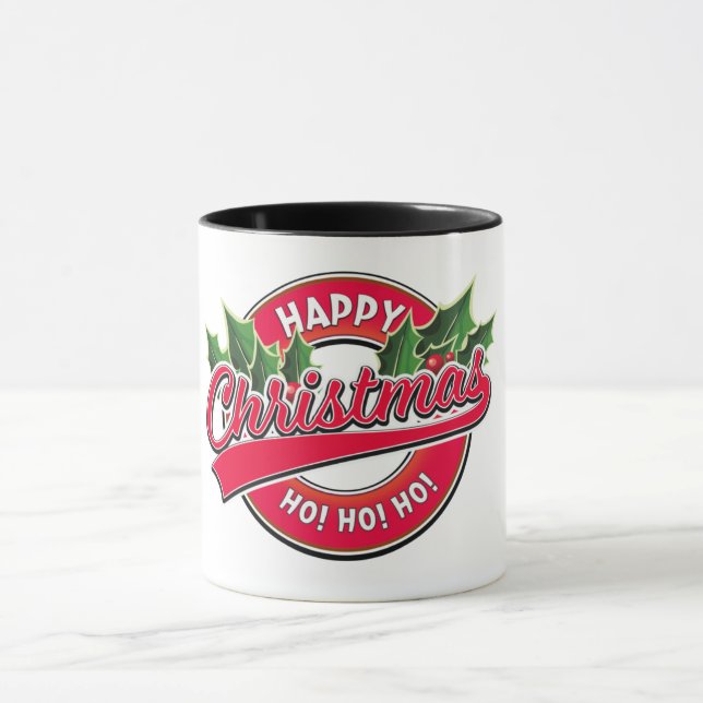 Happy Christmas Ho! Ho! Ho! Mug (Center)