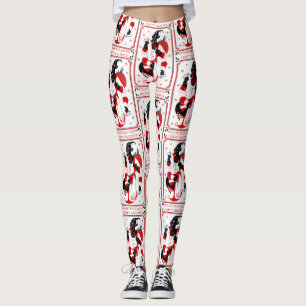 happy christmas krampus leggings