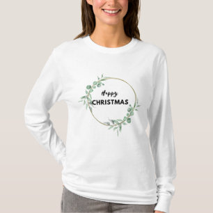 Happy Christmas long sleeved T-shirt