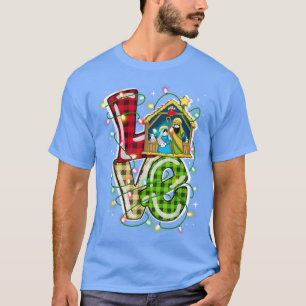 Happy Christmas Love Nativity Laurie Furnell XMas T-Shirt