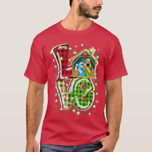 Happy Christmas Love Nativity Laurie Furnell XMas T-Shirt
