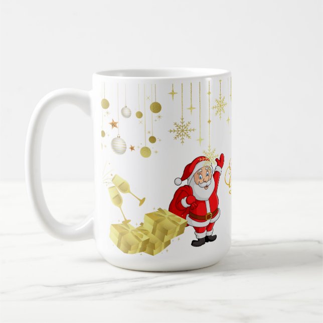 Happy Christmas & New Year Mug (Left)