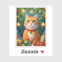 Happy Christmas of my beautiful orange cat