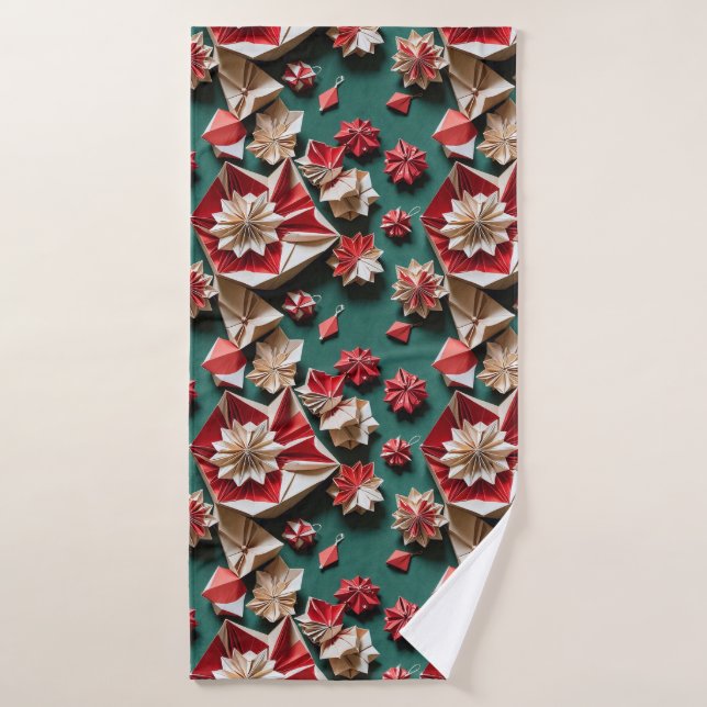 Happy Christmas origami handicrafts11 - Bath Towel (Bath Towel)